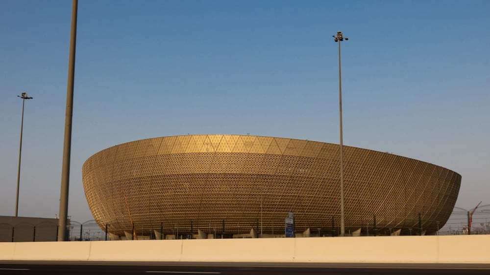 Einer der Spielstätten für die kommende WM: Das Lusail Stadium. 