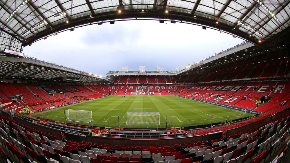 Das Old Trafford, Heimstätte von Manchester United.