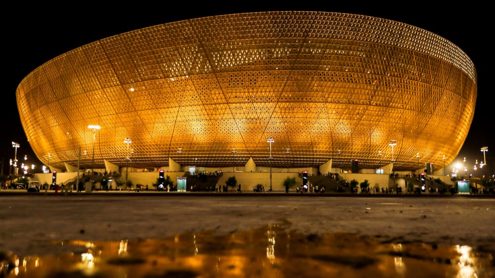 Im Lusail-Stadion, dem Austragungsort des WM-Finals 2022, wird auch bei der Asienmeisterschaft gespielt.