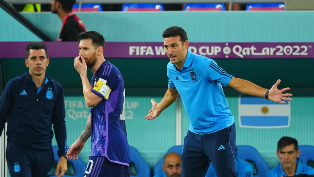 Lionel Messi und Lionel Scaloni haben Australien im Blick.