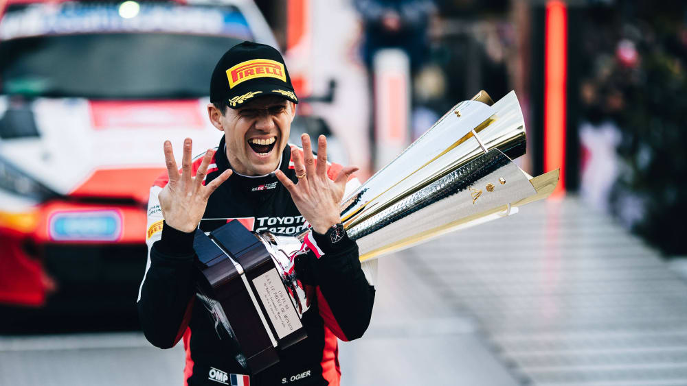 Sebastien Ogier durfte den neunten Sieg bei der Rallye Monte Carlo feiern.