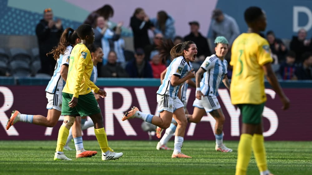 FrauenWM Argentinien kommt nach 02 gegen Südafrika zurück kicker