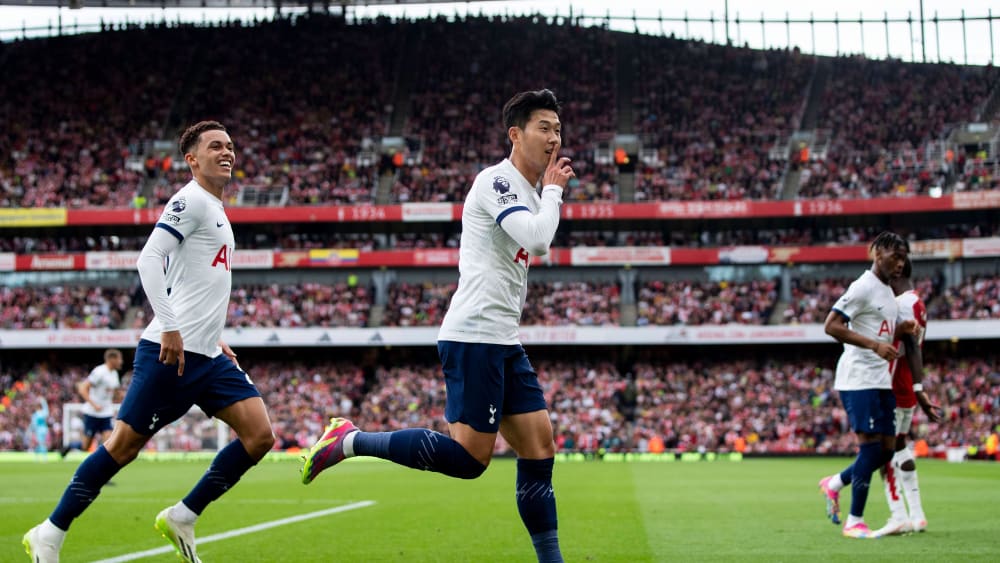 Erzielte im Emirates-Stadium einen Doppelpack: Spurs-Kapitän Heung-Min Son.