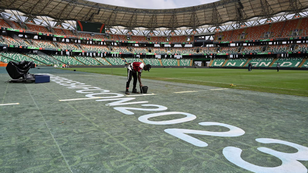 Frustrierendes Bild: Beim Spiel Nigeria gegen Äquatorialguinea waren nur 8.500 Menschen vor Ort - obwohl 60.000 Platz hätten.