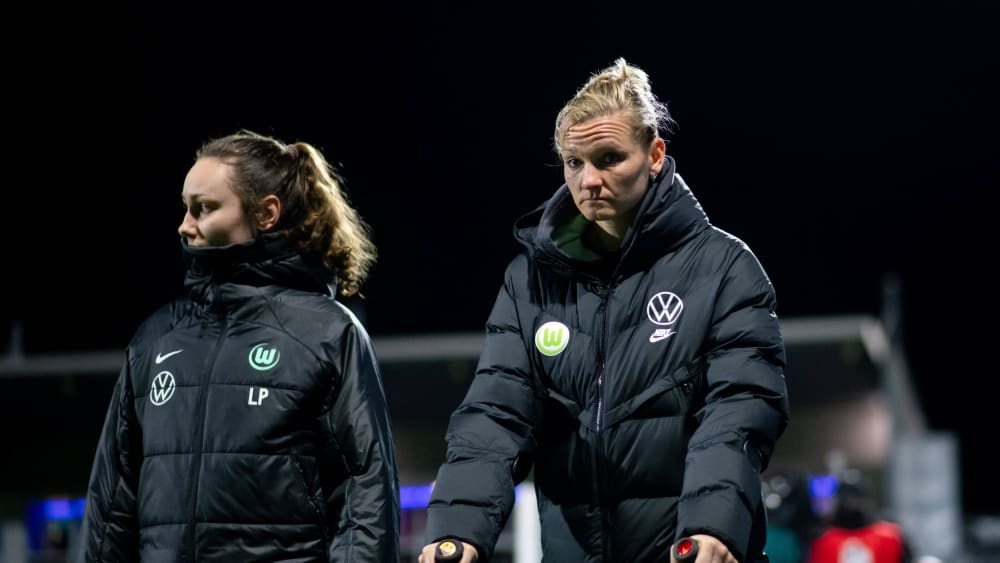 Gebrauchter Freitag: Alexandra Popp (VfL Wolfsburg, re.) beim Spiel in Hoffenheim.