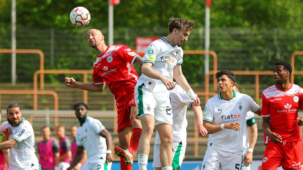 Tanju Öztürk und Tony Reitz aus dem Duell RWO gegen Borussia Mönchengladbach II.