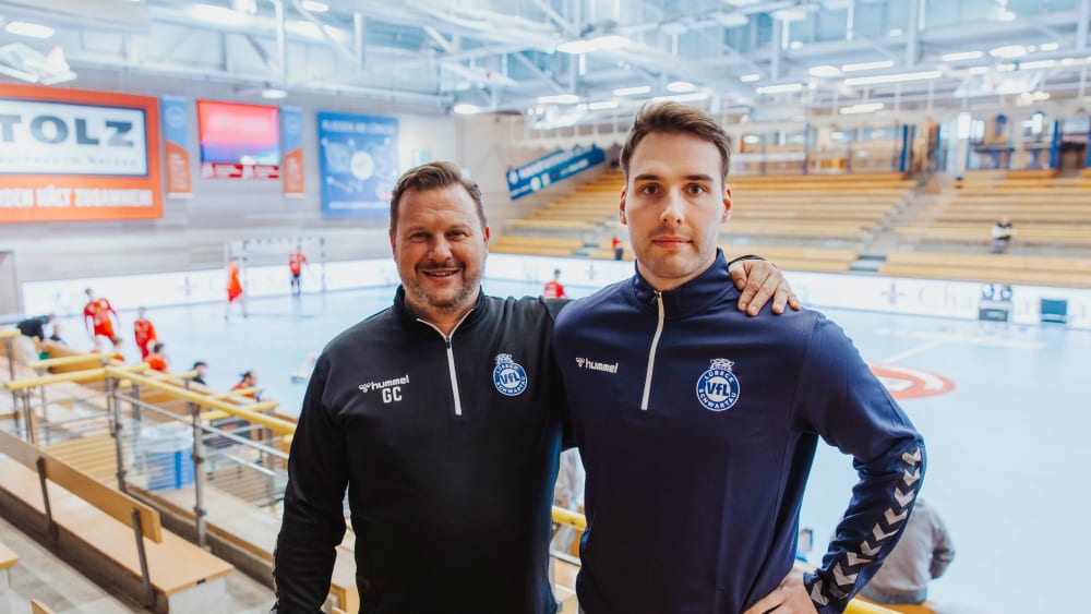 Der neue Jugendkoordinator Benedikt Köhler (rechts) mit Gerrit Claasen