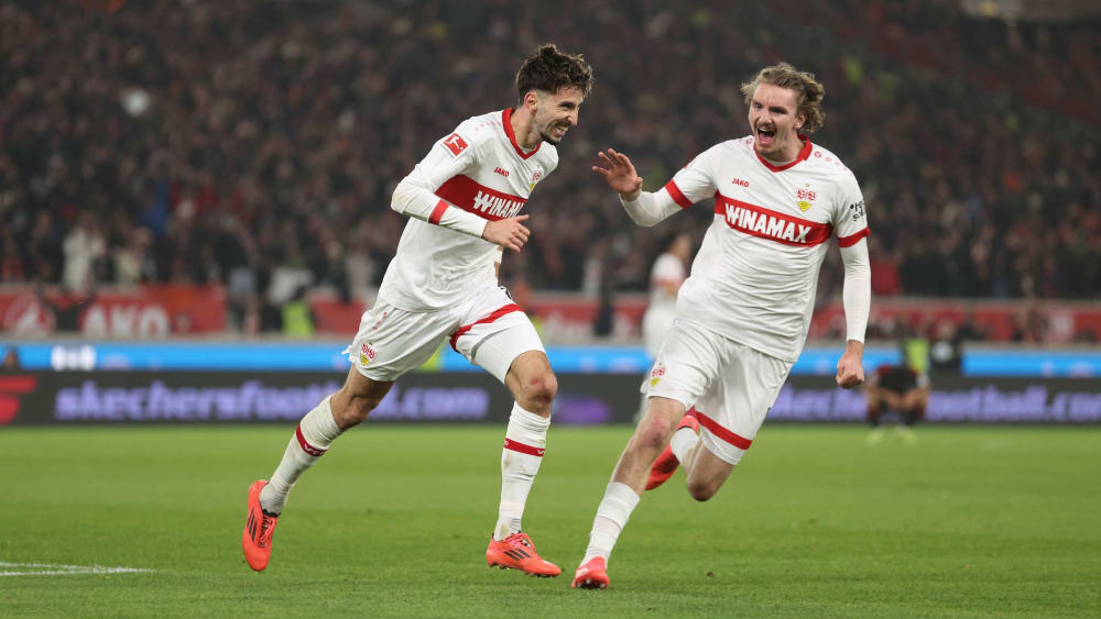 Nick Woltemade (rechts) erzielte nach seiner Einwechslung einen Doppelpack. Atakan Karazor erzielte beim 3:2-Sieg sein erstes Bundesligator.