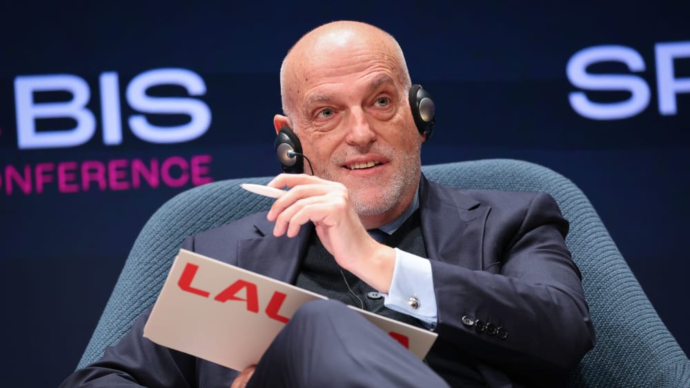 Bald zurück bei den European Leagues: Javier Tebas und die spanische La Liga.