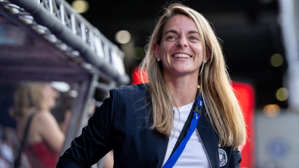 Nia Künzer hatte in Wien gut lachen.