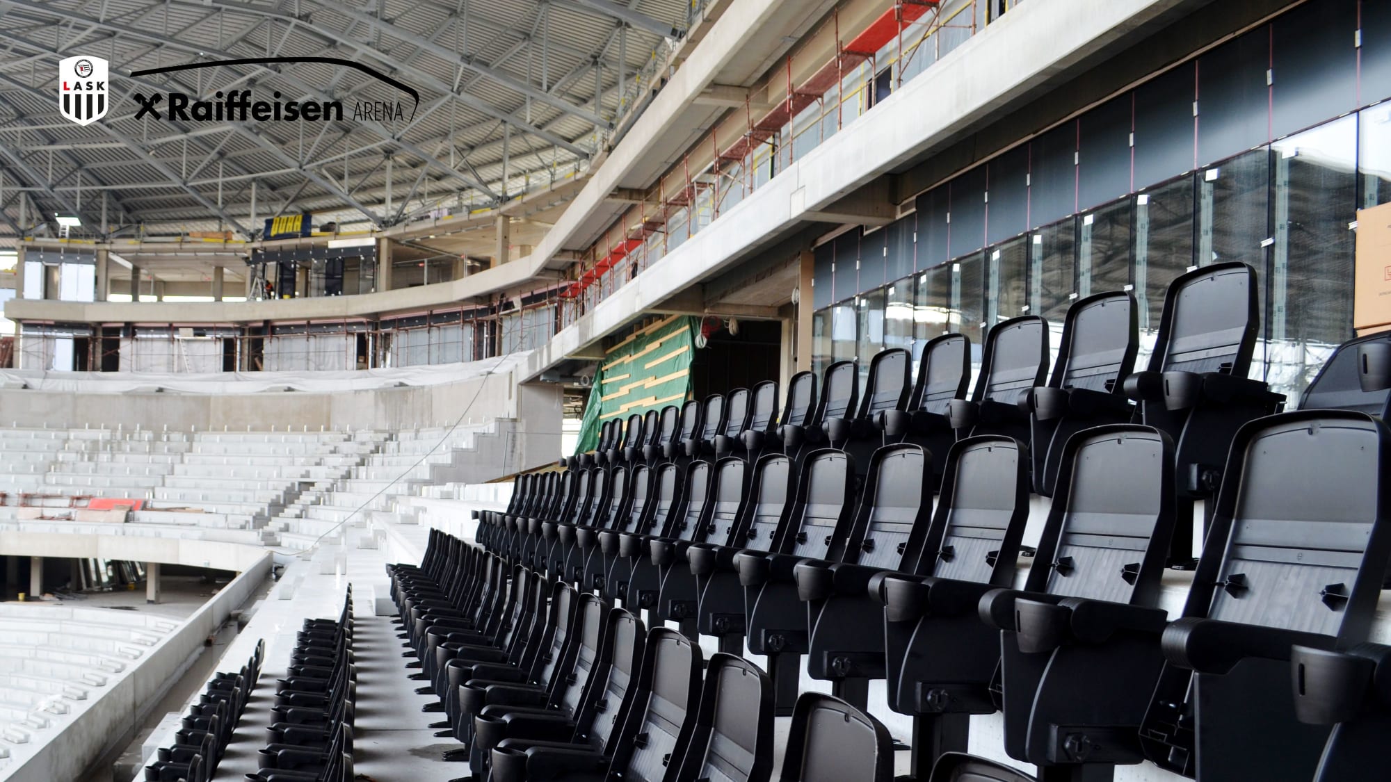 Die neue RaiffeisenArena des LASK nimmt Form an kicker