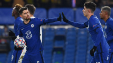 High five: Jorginho bejubelt mit Kai Havertz seinen Elfmetertreffer.