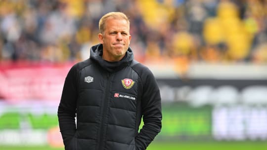 Hat den Aufstieg weiter fest im Blick: Dresdens Coach Markus Anfang.