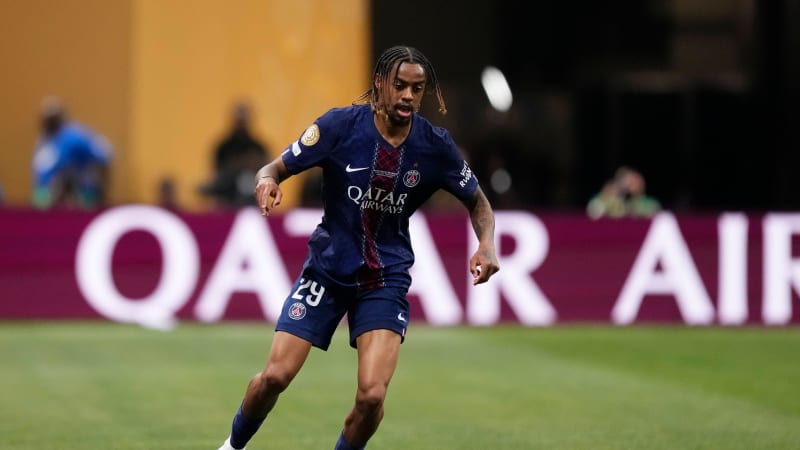 Paris Saint-Germain v Inter Miami CF: Round Of 16 - FIFA Club World Cup 2025 Bradley Barcola left winger of PSG and France during the FIFA Club World Cup 2025 round of 16 match between Paris Saint-Germain and Inter Miami CF at Mercedes-Benz Stadium on June 29, 2025 in Atlanta, Georgia. Atlanta GA United States PUBLICATIONxNOTxINxFRA Copyright: xJosexBretonx originalFilename:bretonhernandez-parissai250629_np2Oa.jpg