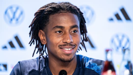 Leandro Barreiro (Luxemburg)
GES/ Fussball/ Pressekonferenz der Fussball-Nationalmannschaft von Luxemburg in Sinsheim, 09.10.2025
