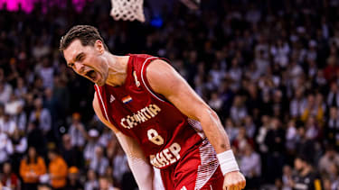 BONN, GERMANY - MARCH 01: Mario Hezonja (Croatia, 8) cheers during the FIBA World Cup Qualifier match between Germany vs. Croatia at Telekom Dome Bonn on the first round of group E of the FIBA World Cup Qualifiers on March 01, 2026 in Bonn, Germany. North Rhine Westphalia Germany Copyright: xSteffiexWunderlx