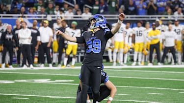 Die Detroit Lions in einem NFL-Spiel gegen die Green Bay Packers