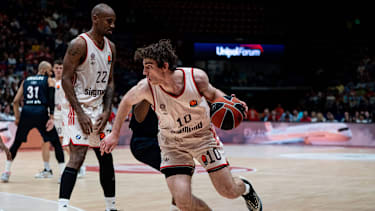 BASKET - Euroleague - EA7 Emporio Armani Milano vs Bayern Monaco Justinian Jessup (FC Bayern Munich) In action against Olimpia Milano during EA7 Emporio Armani Milano vs Bayern Monaco, Basketball Euroleague match in Assago (MI), Italy, April 09 2026 Assago (MI) Italy PUBLICATIONxNOTxINxFRAxUK Copyright: xIPAxSport ABACAx