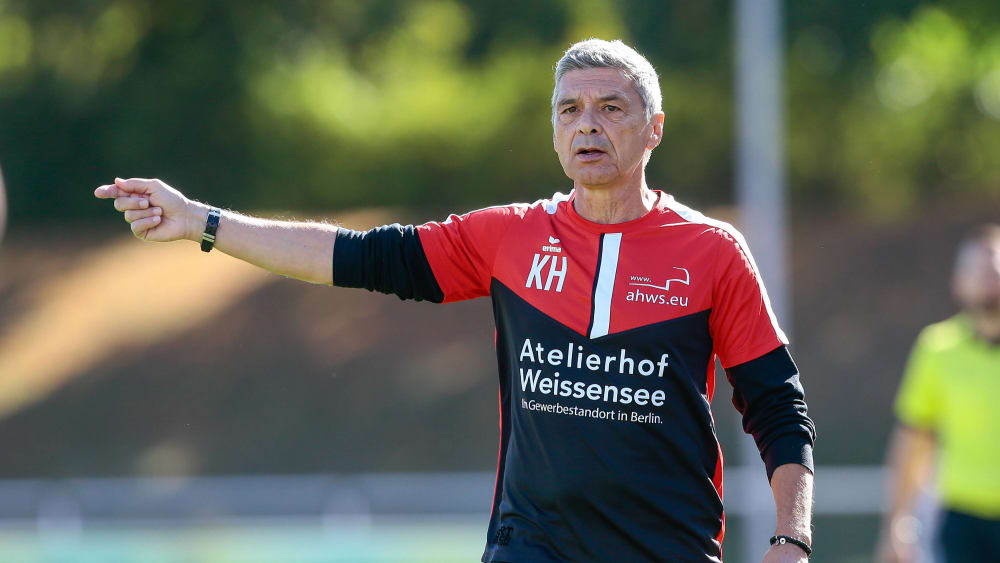 Altglienickes Trainer Karsten Heine wünscht sich, die Regionalliga-Saison sportlich beenden zu können.