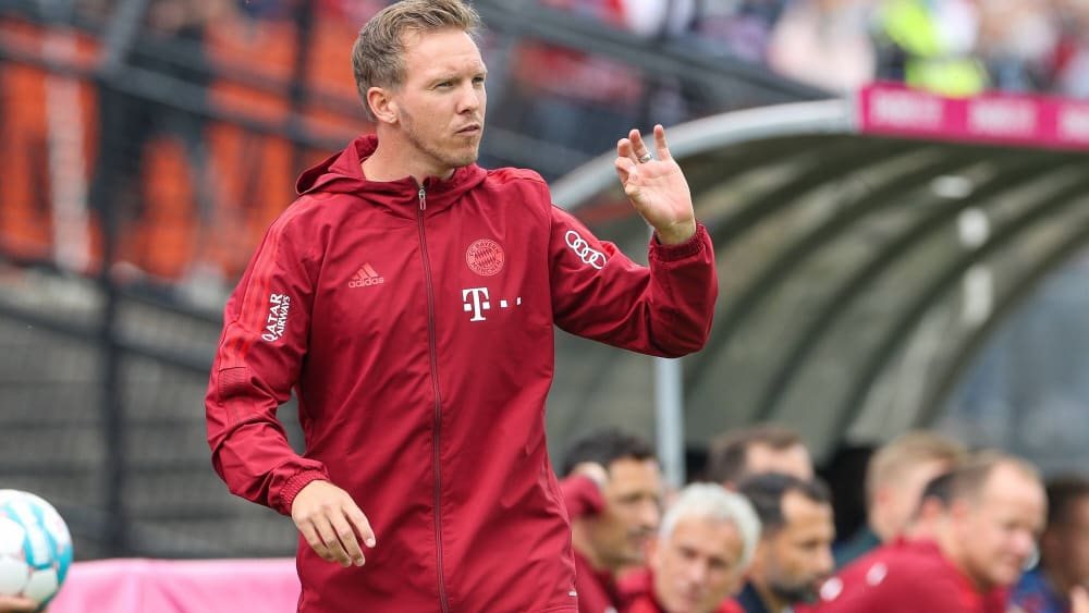 Erstmals bei den Bayern an der Seitenlinie: Julian Nagelsmann.