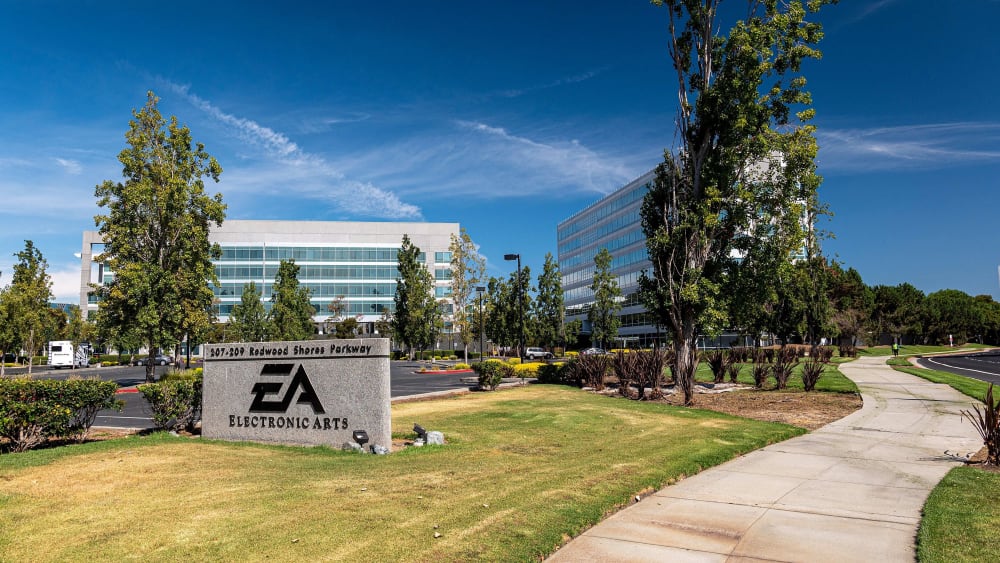 Electronic Arts headquarters in Redwood City, California, U.S., on Monday, Aug. 2, 2021. Electronic Arts Inc. (EA) is expected to release earnings on August 4. Photographer: David Paul Morris/Bloomberg via Getty Images