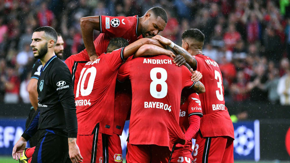 Jubel in der Königsklasse: Doch Leverkusen muss den Eindruck vom Dienstag erst noch bestätigen.&nbsp;&nbsp;