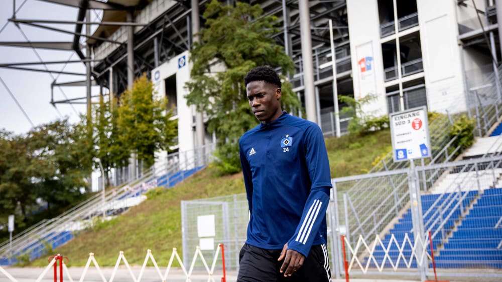 Gegen Osnabrück wieder im Kader? Hamburgs Amadou Onana.