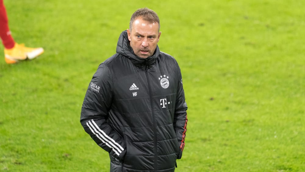 Insgesamt zufrieden mit dem Debütanten-Ball gegen Düren: Hansi Flick.