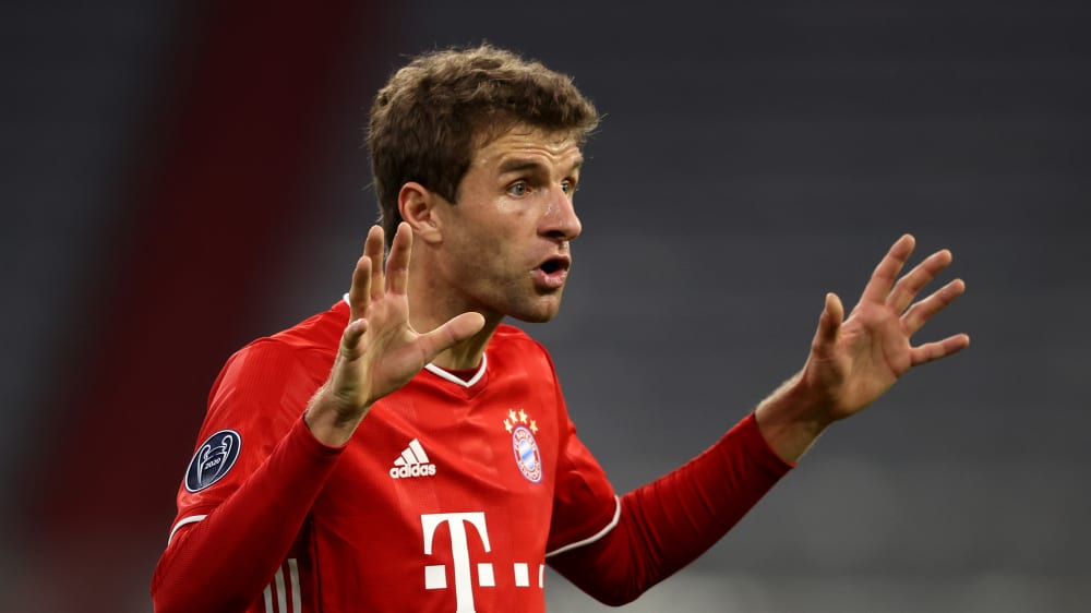 Sorgte schon während des Atletico-Spiels verbal für Lacher: Thomas Müller.