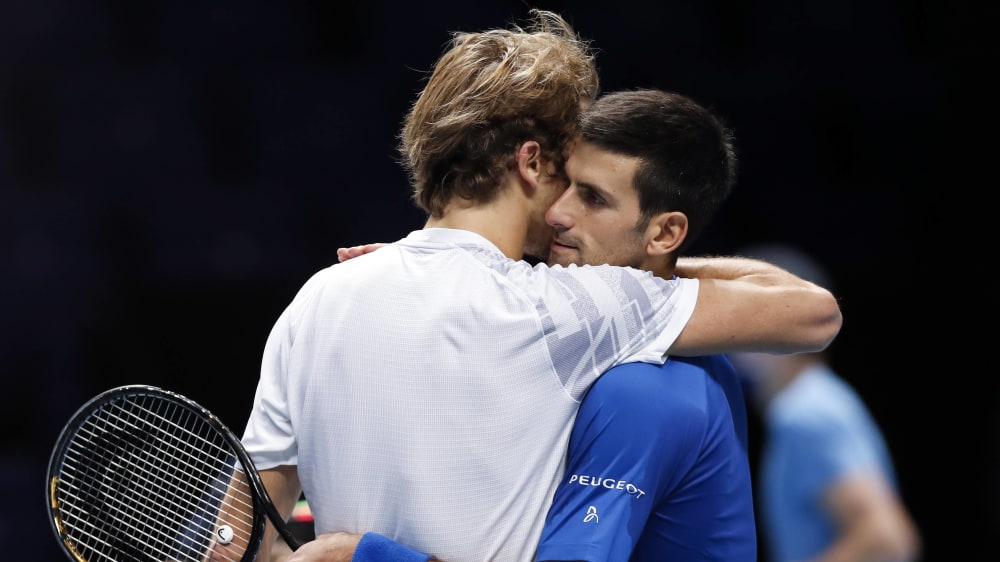 Treffen beim ATP Cup aufeinander: Alexander Zverev und Novak Djokovic.