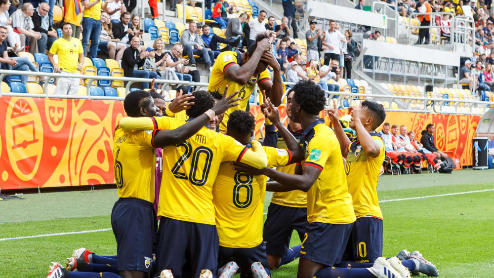 Große Freude: Ecuador steht bei der U-20-WM im Halbfinale.