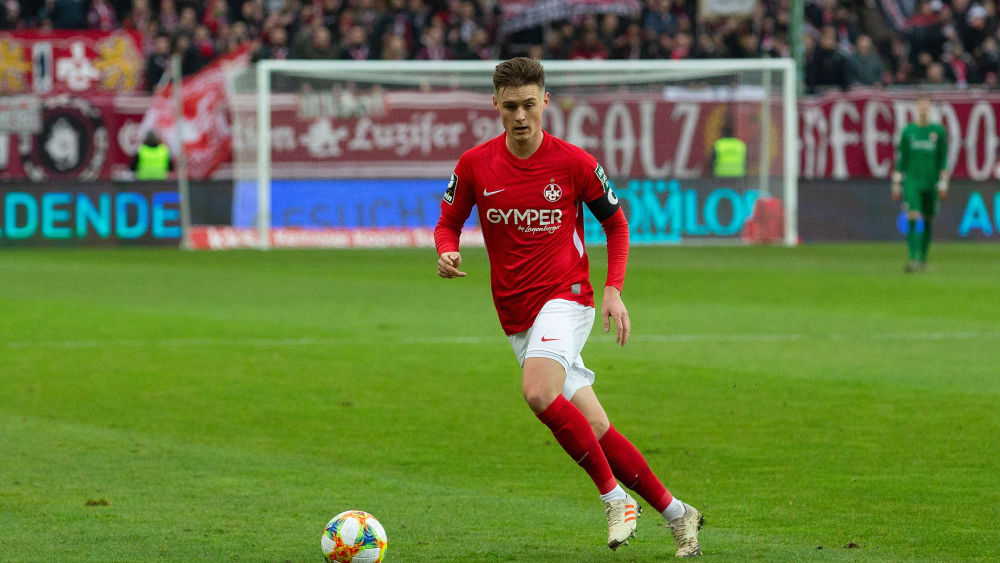 Carlo Sickinger am Ball