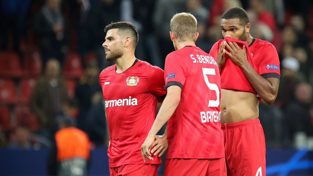 Bitte Enttäuschung: Leverkusen legte einen krassen Fehlstart in die Champions League hin.