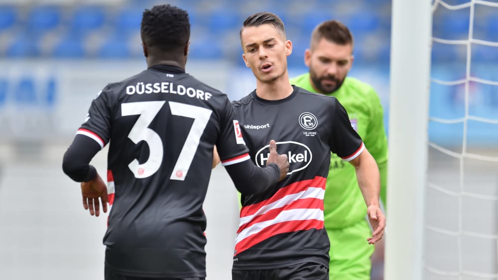 Wussten zu überzeugen: Die beiden Neuzugänge Bernard Tekpetey (links) und Erik Thommy.