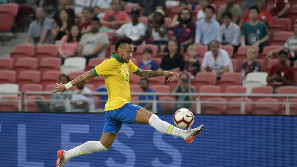 Gef&#252;hlvoll: Neymar in Diensten der brasilianischen Nationalmannschaft.