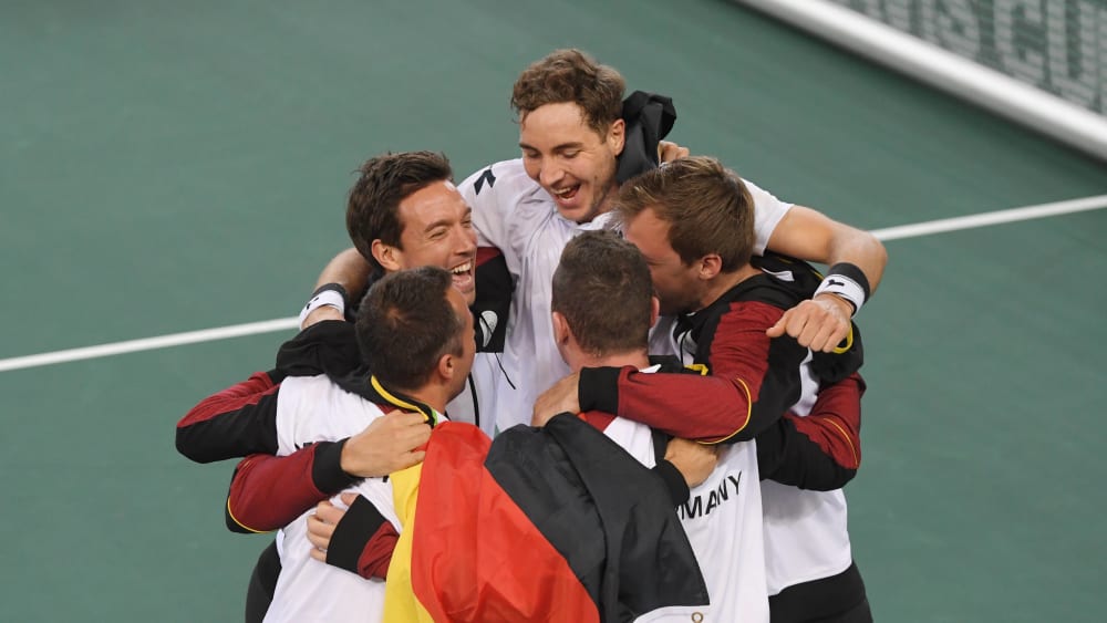 Haben eine harte Aufgabe vor sich: Das deutsche Davis-Cup-Team.