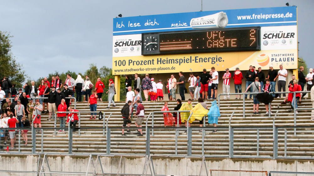 Auch der VFC Plauen (im Bild das Vogtlandstadion) ist Unterzeichner des offenen Briefes.
