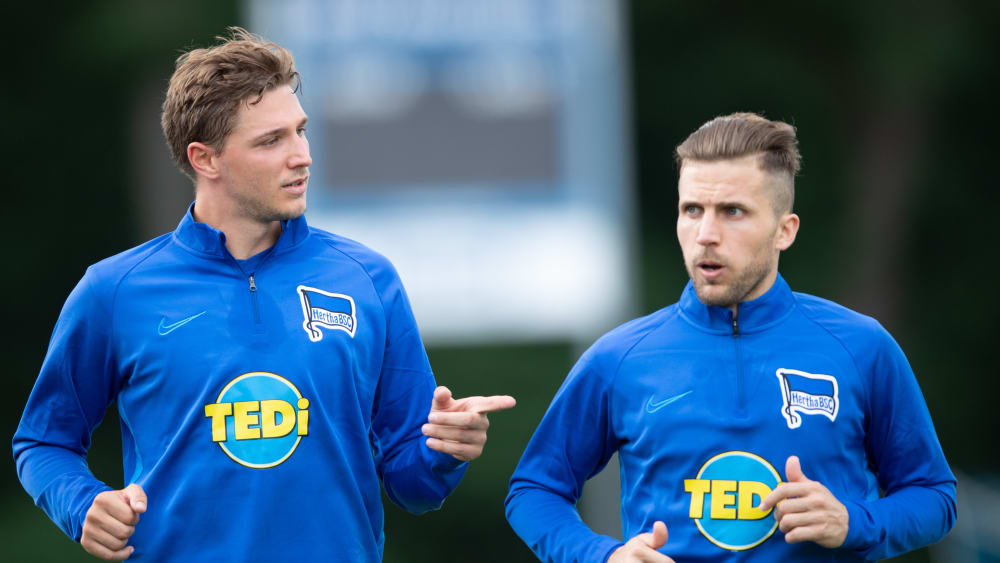 In den Nationalmannschaften ohne Einsatz: Die Herthaner Niklas Stark (li.) und Peter Pekarik, der sich verletzt hat.