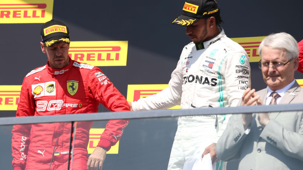 Sebastian Vettel und Lewis Hamilton in Kanada