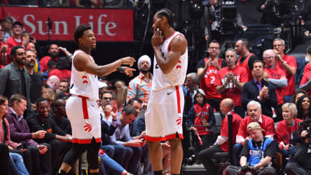 Auf sie kommt es an: Kyle Lowry (li.) und Kawhi Leonard.