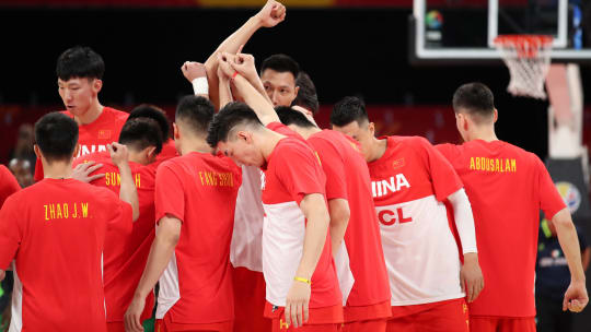 Erfolgreich in die Heim-WM gestartet: die chinesische Basketball-Nationalmannschaft.