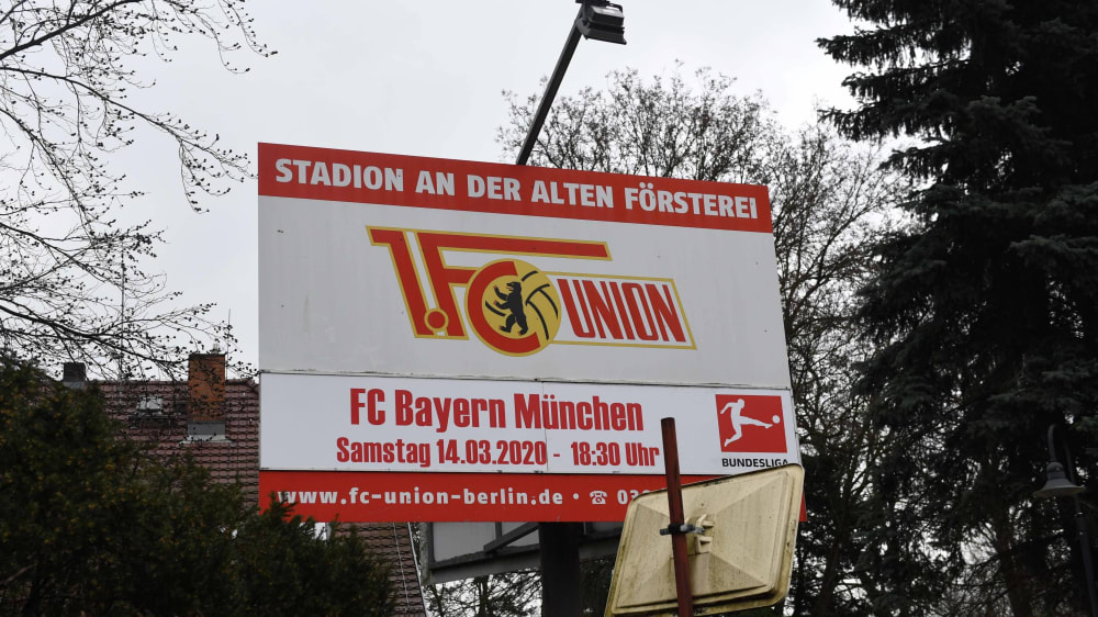 Am Samstag um 18.30 Uhr empf&#228;ngt Union Berlin den FC Bayern - nun doch ohne Fans.