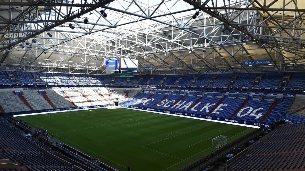 In der Veltins-Arena auf Schalke wird die Zweitliga-Saison 2021/22 er&#246;ffnet.