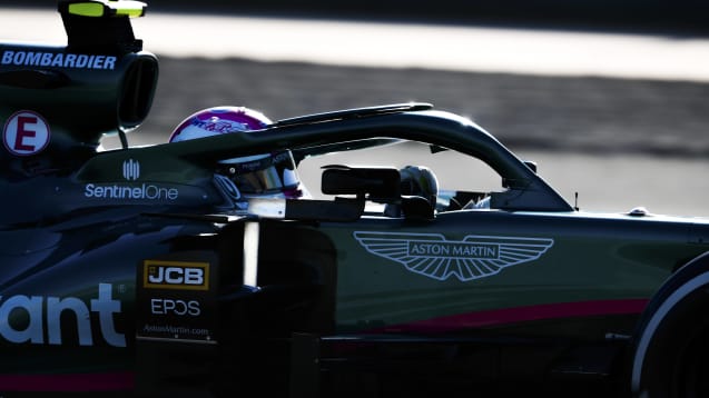 Grün ist die Hoffnung: Sebastian Vettel im Aston Martin. 