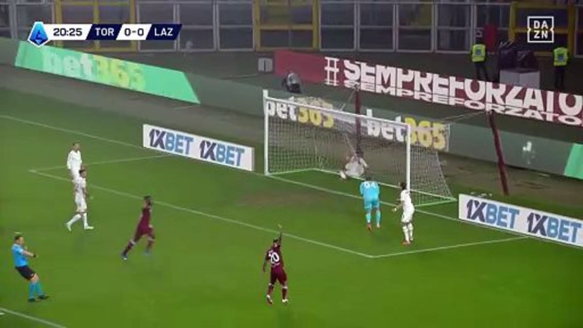 Torino - Lazio: Tor zum 1:0 durch Simeone in der 21. Minute