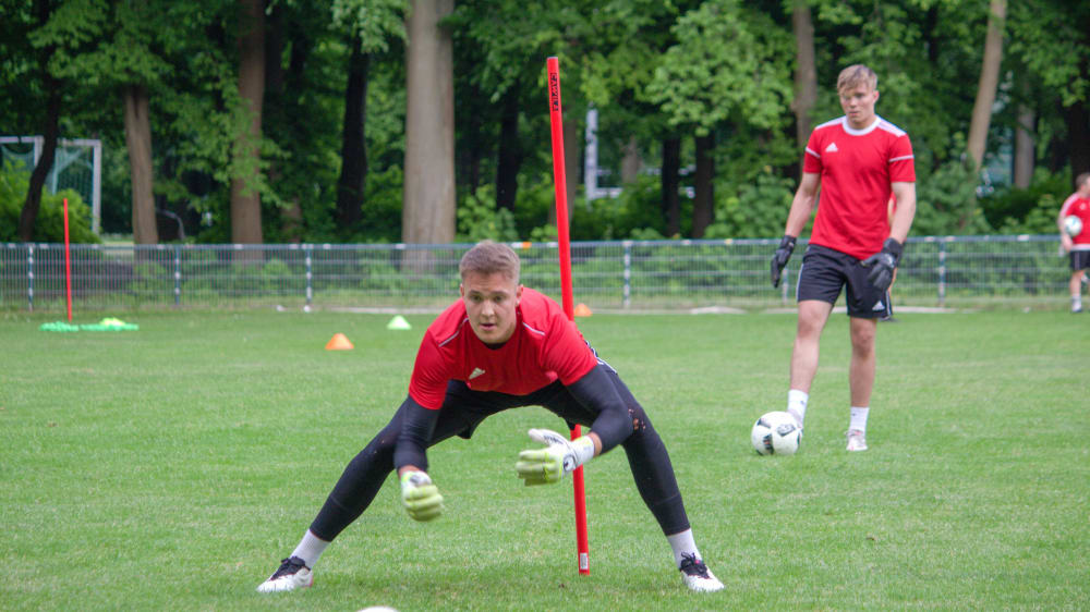 Hechtet in der neuen Saison f&#252;r den Greifswalder FC: Mika Schneider.