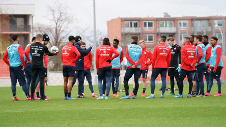 Die Mainzer bei einer Trainingseinheit am 11. März.