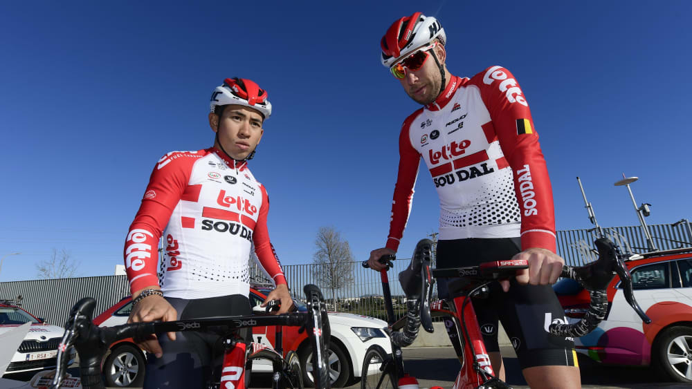 Roger Kluge (r.) mit Caleb Ewan