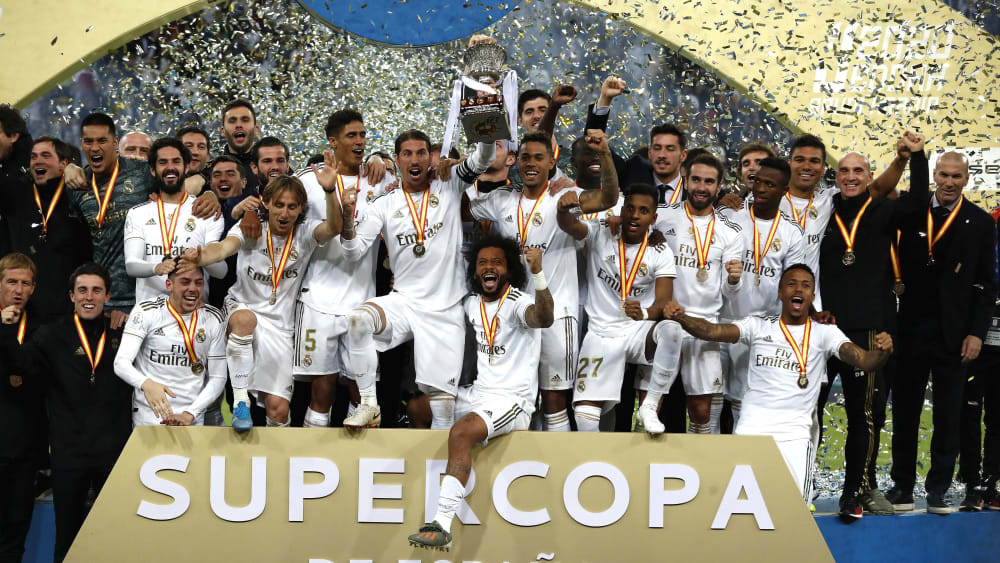Großer Jubel: Der Supercup war Real Madrid augenscheinlich eine Menge wert.