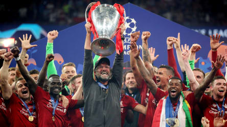 2019 gewann Jürgen Klopp mit dem FC Liverpool die Champions League - 2020 war im Achtelfinale gegen Atletico Madrid Schluss.